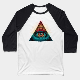 Illuminati Eye Baseball T-Shirt